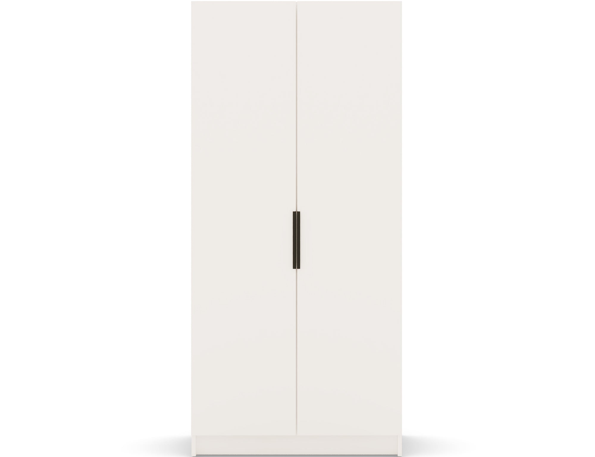 Armoire dressing Léana 100 cm – 2 portes, penderie, étagères, avec ou sans miroir