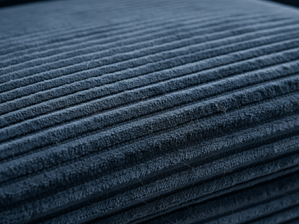 Canapé panoramique en U convertible en velours côtelé de grande épaisseur – Bercy