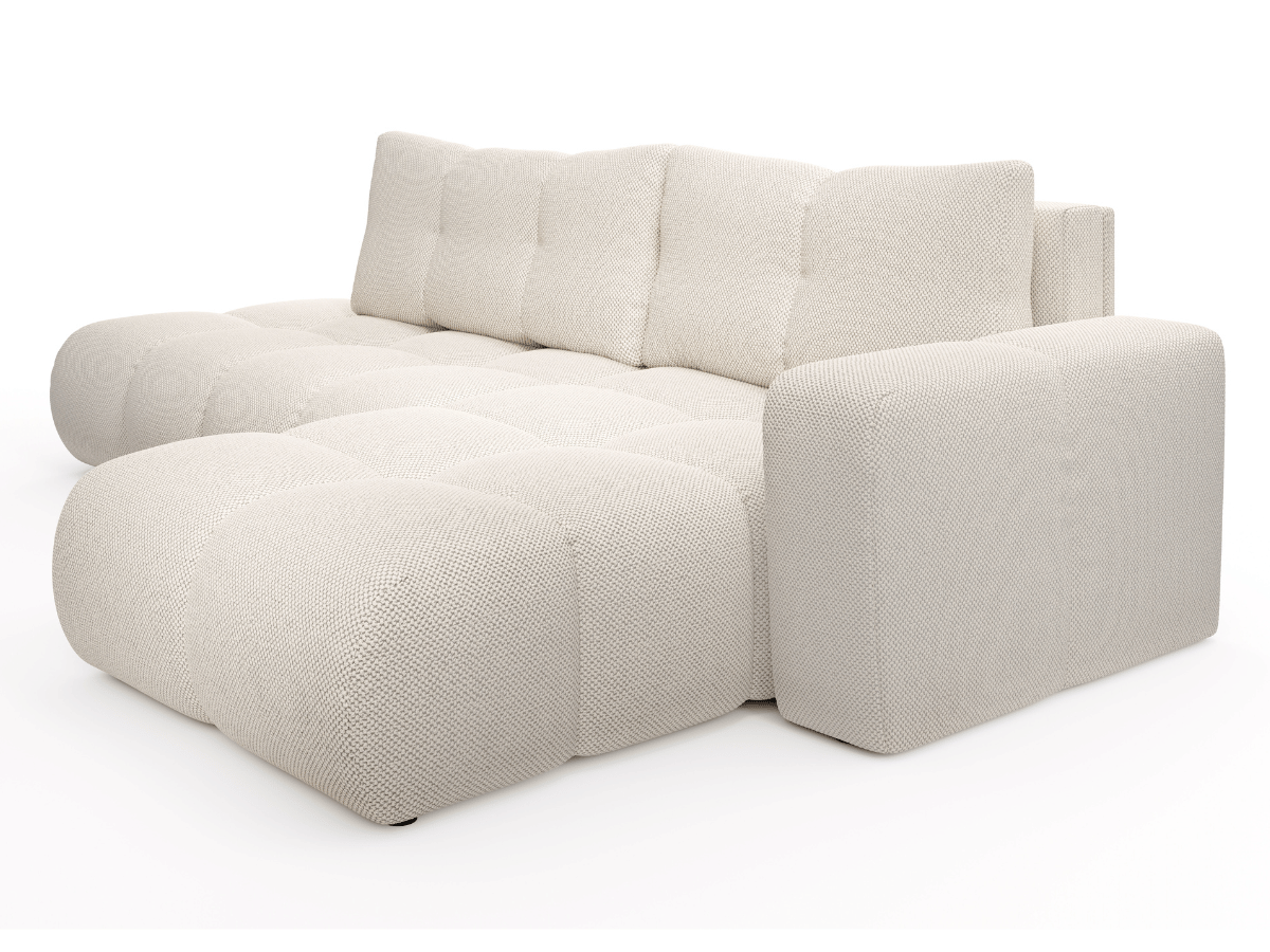 Sofá cama esquinero MAGENTA - Diseño asimétrico y ultra confort