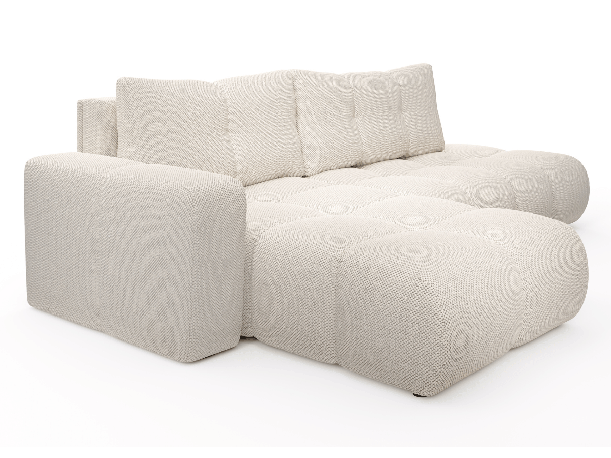 Sofá cama esquinero MAGENTA - Diseño asimétrico y ultra confort