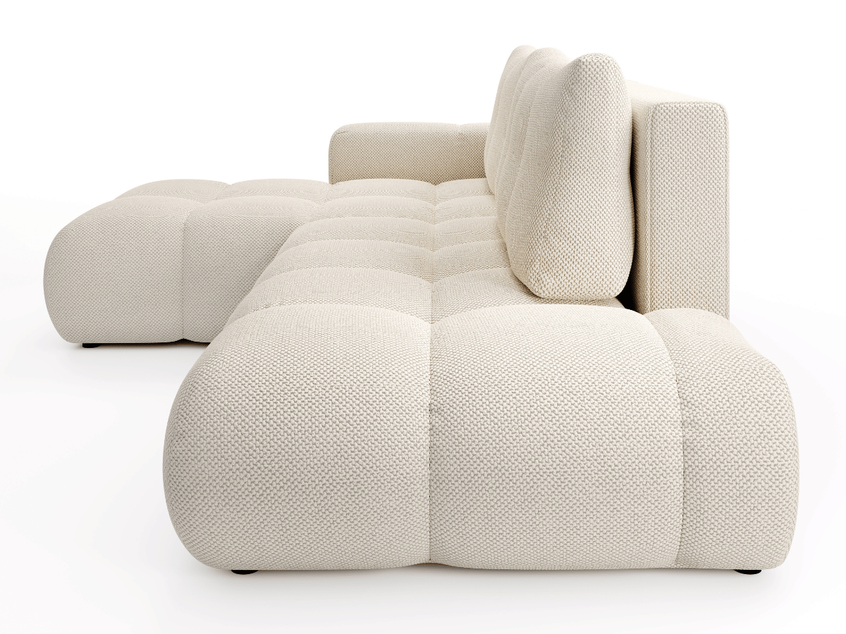 Sofá cama esquinero MAGENTA - Diseño asimétrico y ultra confort