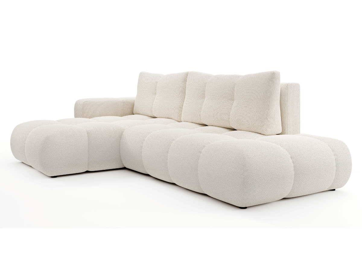 Sofá cama esquinero MAGENTA - Diseño asimétrico y ultra confort