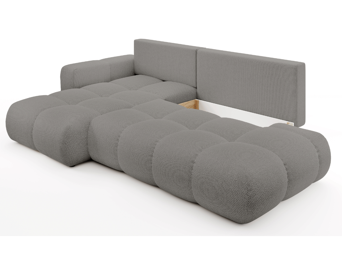 Sofá cama esquinero MAGENTA - Diseño asimétrico y ultra confort