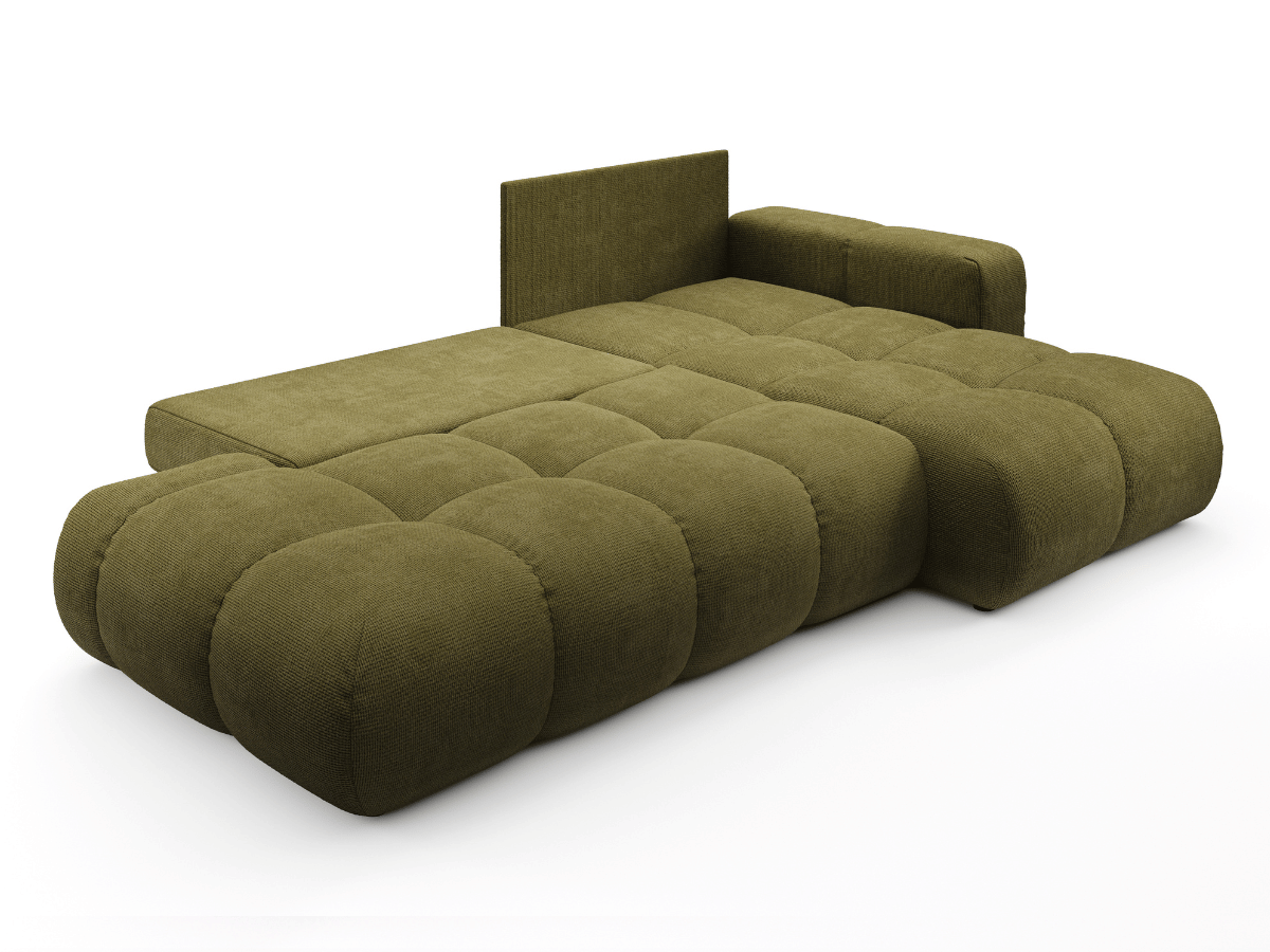 Sofá cama esquinero MAGENTA - Diseño asimétrico y ultra confort