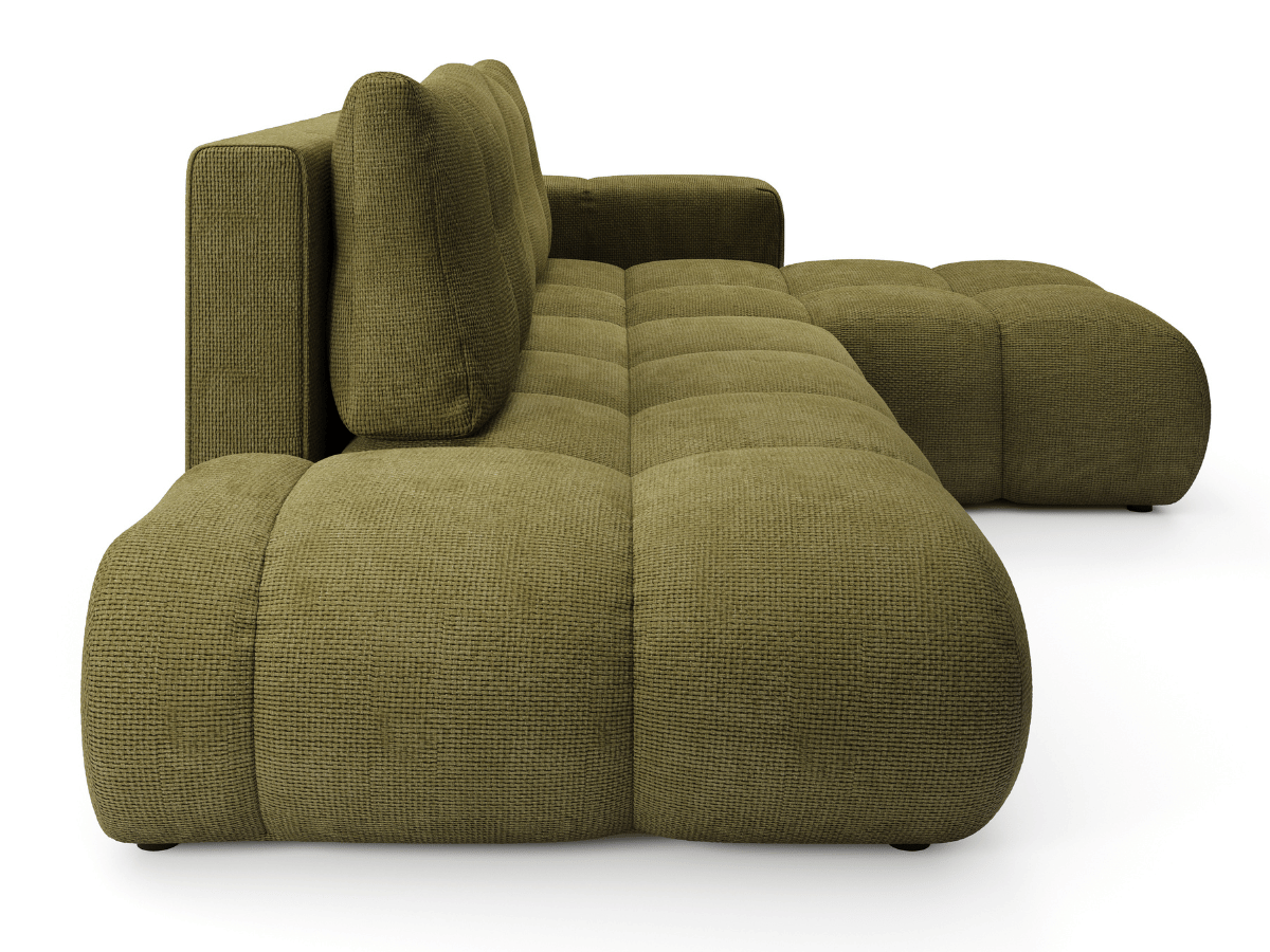 Sofá cama esquinero MAGENTA - Diseño asimétrico y ultra confort