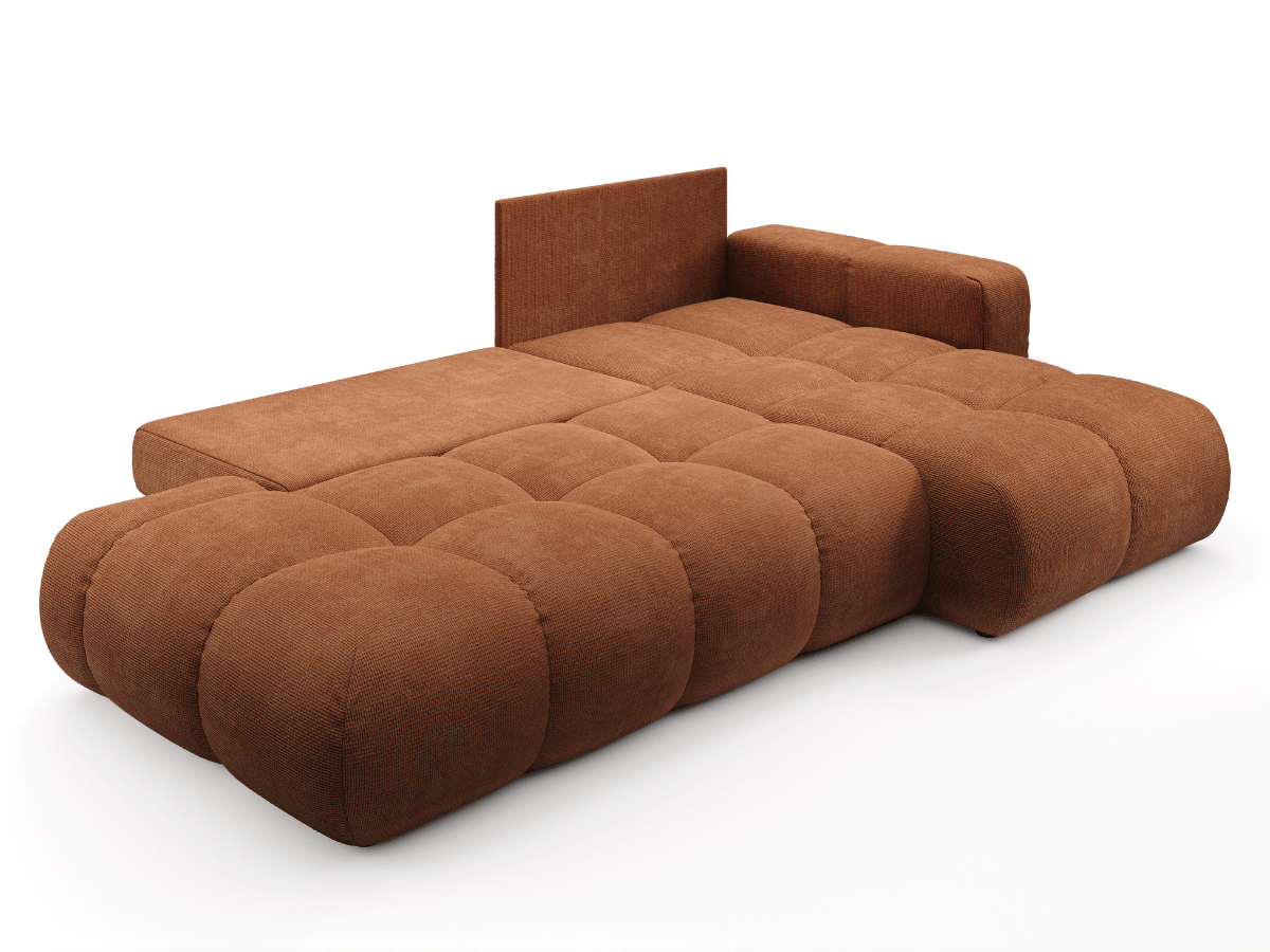 Sofá cama esquinero MAGENTA - Diseño asimétrico y ultra confort