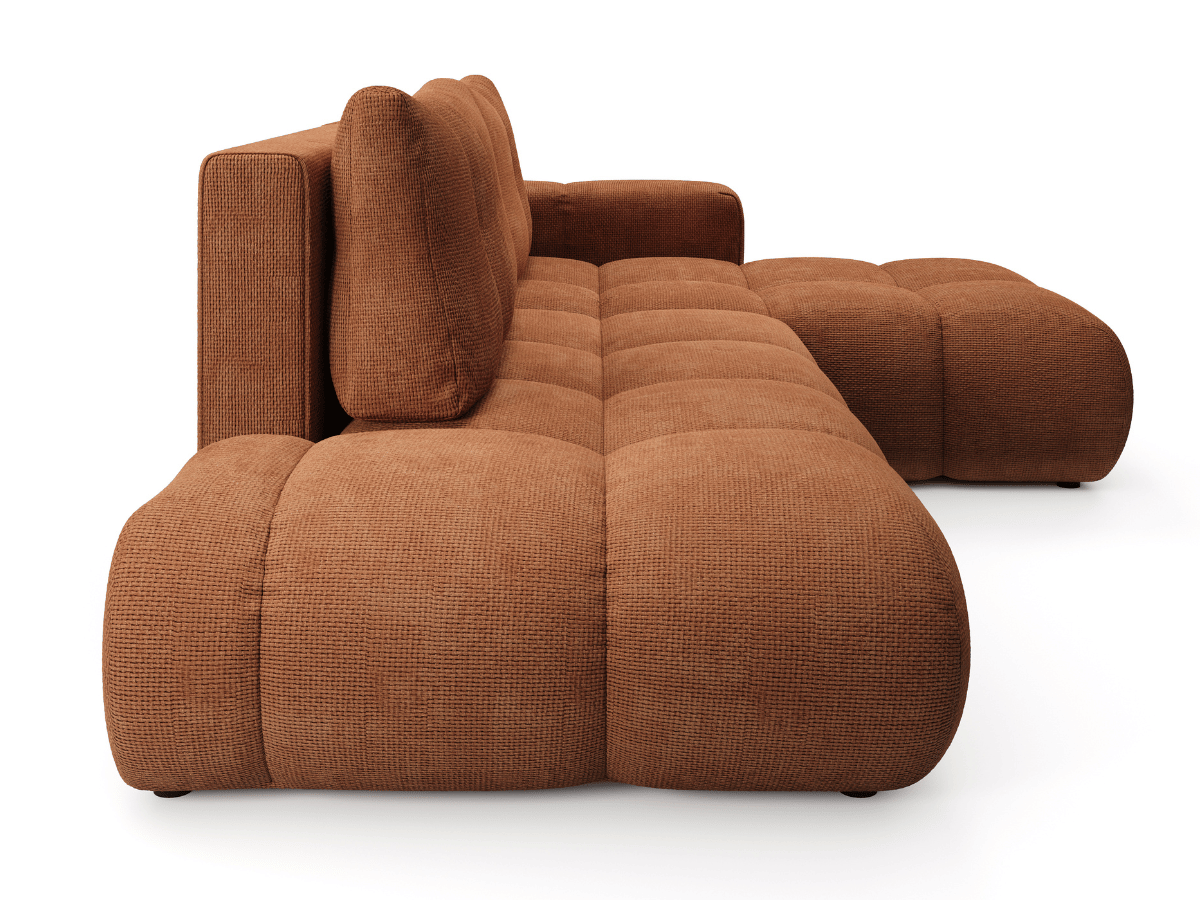 Sofá cama esquinero MAGENTA - Diseño asimétrico y ultra confort