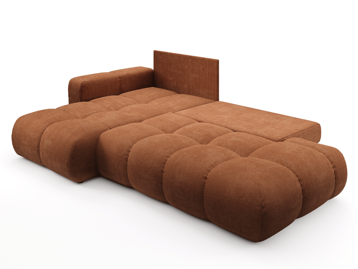 Sofá cama esquinero MAGENTA - Diseño asimétrico y ultra confort
