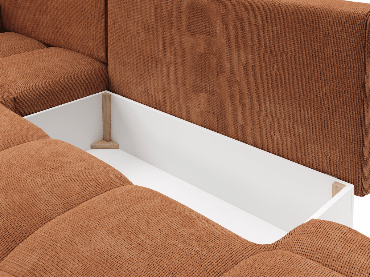 Sofá cama esquinero MAGENTA - Diseño asimétrico y ultra confort