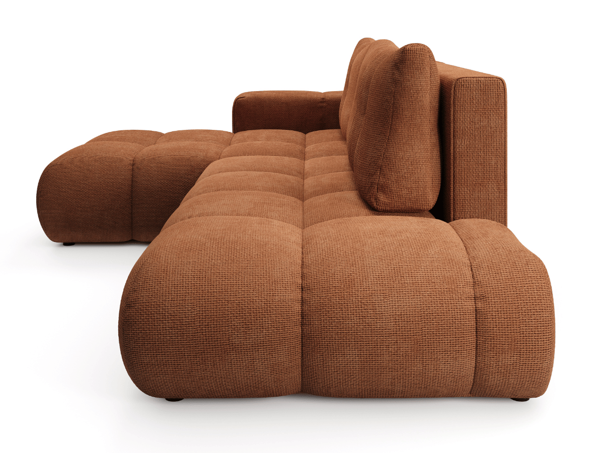 Sofá cama esquinero MAGENTA - Diseño asimétrico y ultra confort