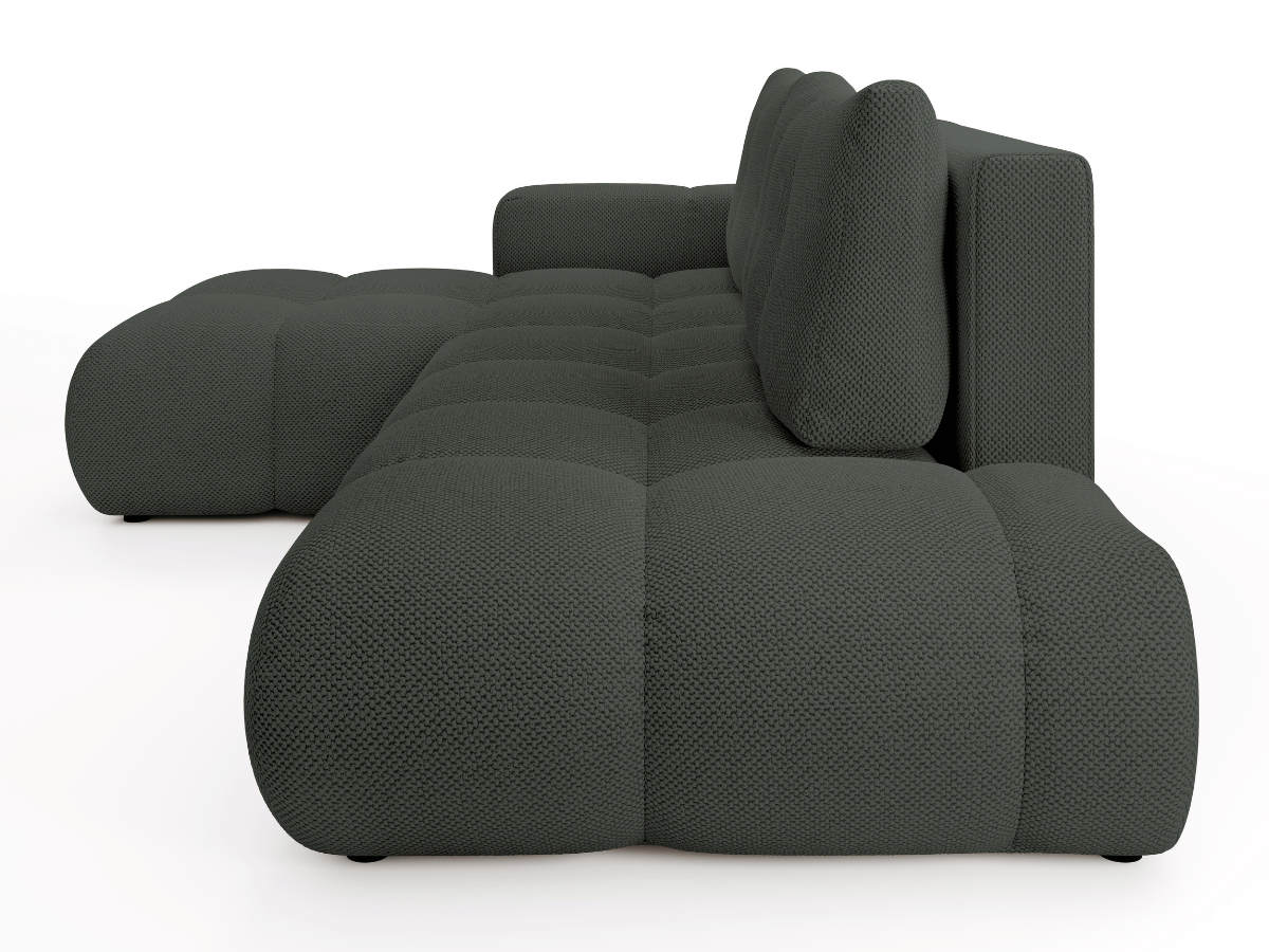 Sofá cama esquinero MAGENTA - Diseño asimétrico y ultra confort