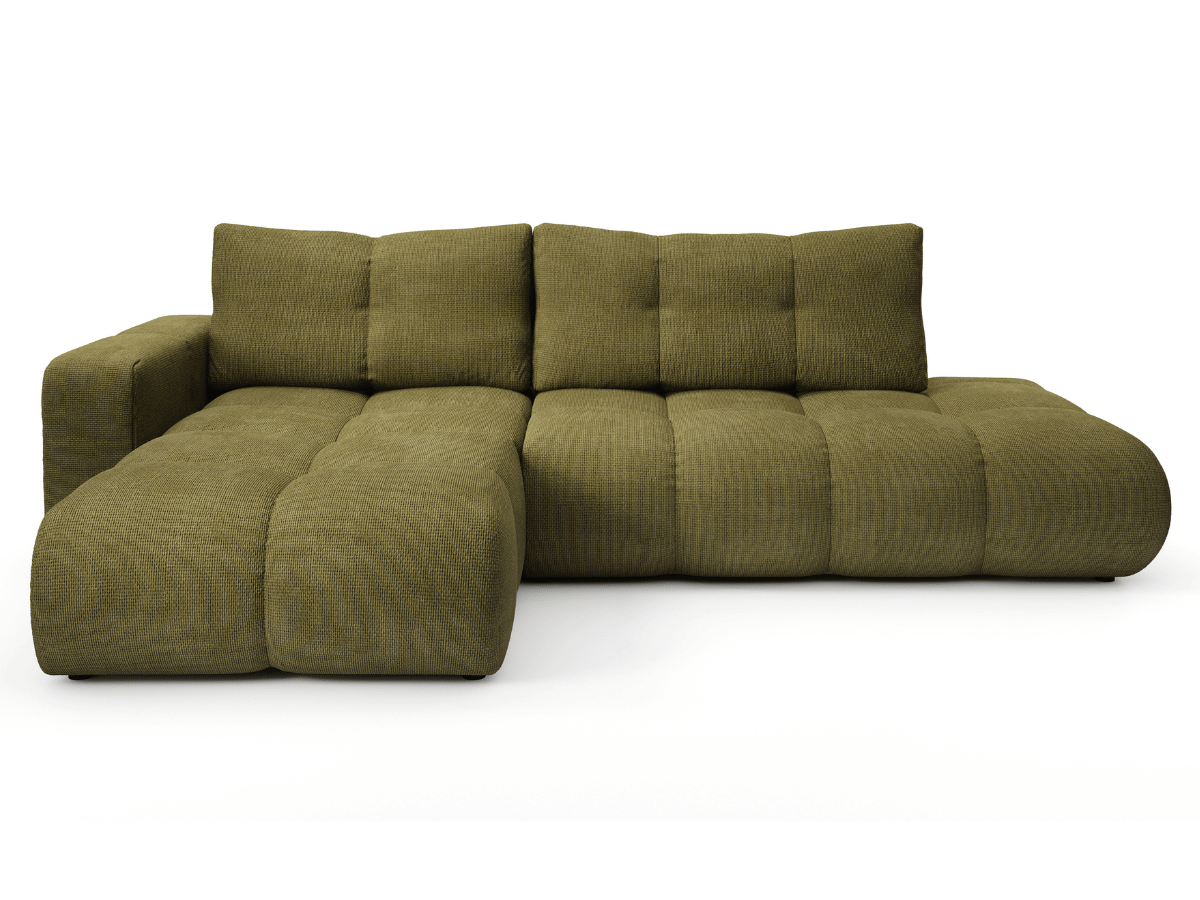 Sofá cama esquinero MAGENTA - Diseño asimétrico y ultra confort