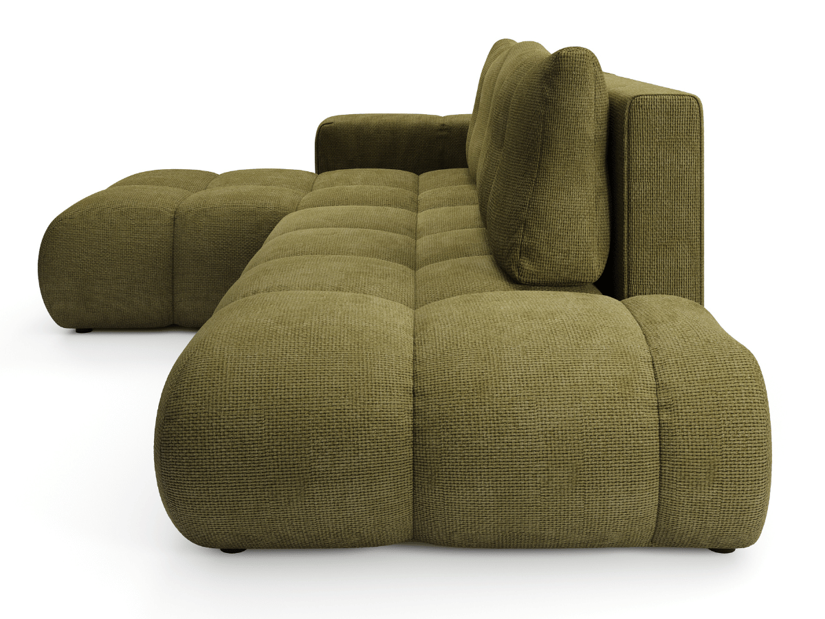 Sofá cama esquinero MAGENTA - Diseño asimétrico y ultra confort