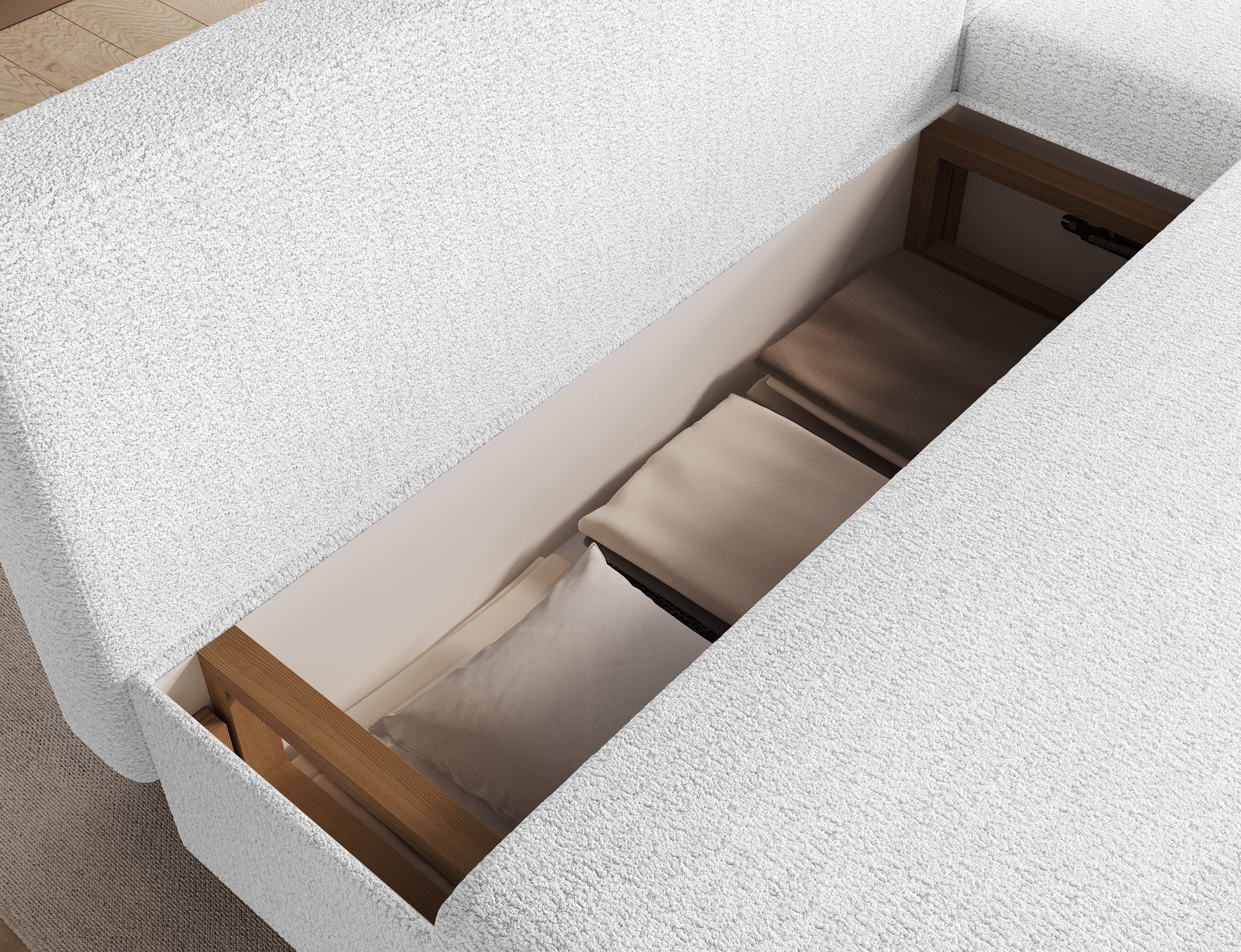 Canapé d’angle Convertible Bastille – Compact, Gain de Place & Petit Prix