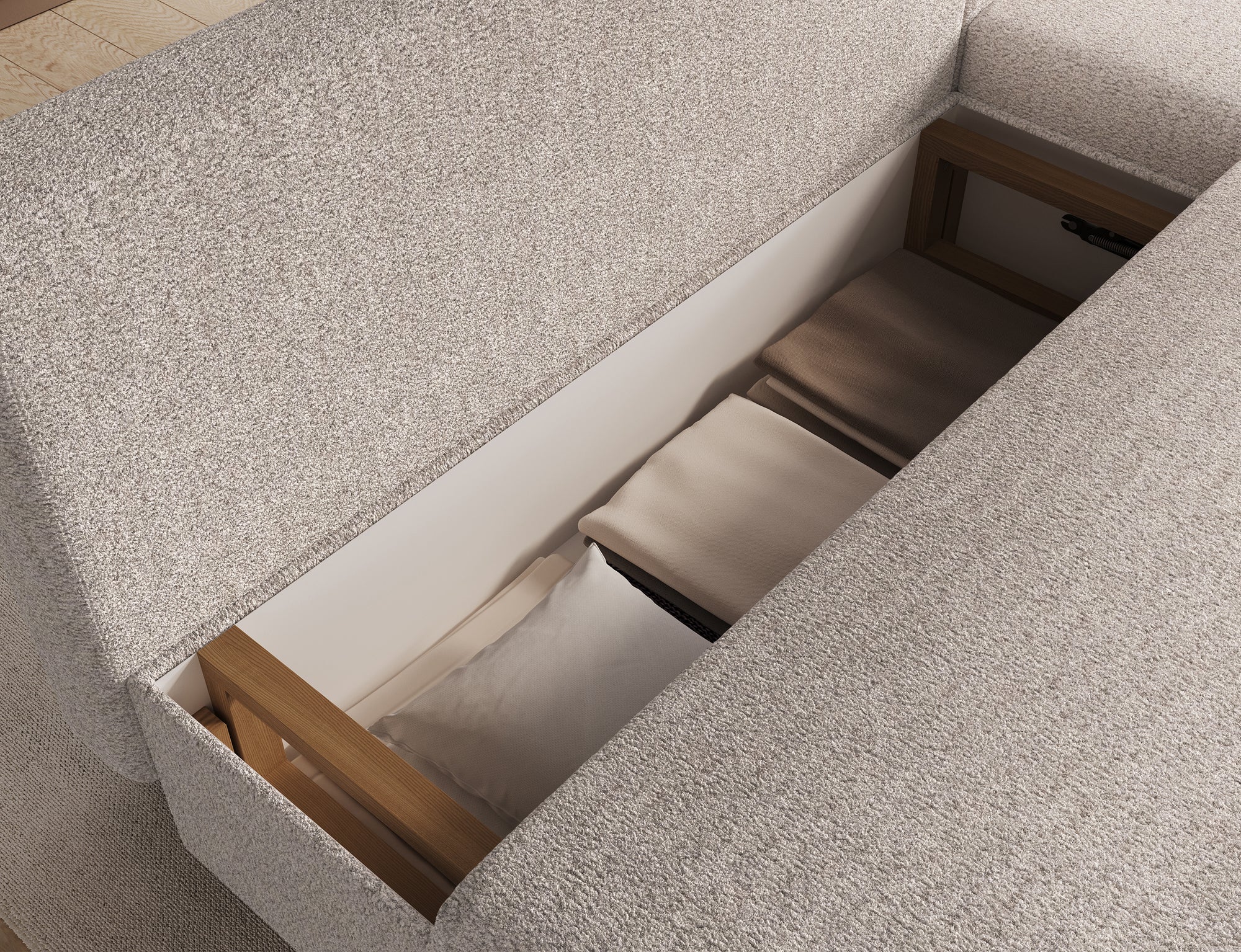 Canapé d’angle Convertible Bastille – Compact, Gain de Place & Petit Prix