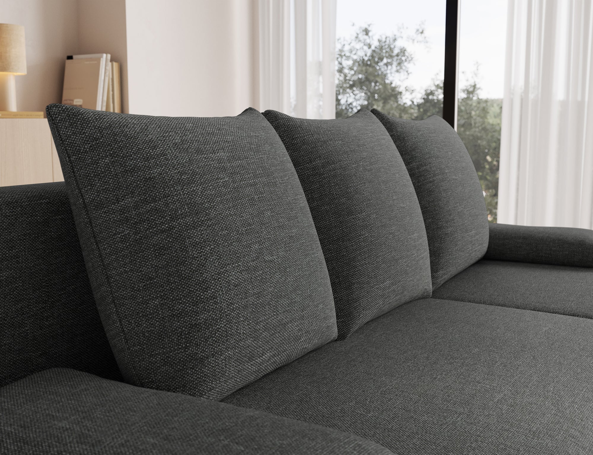 Canapé d’angle Convertible Bastille – Compact, Gain de Place & Petit Prix