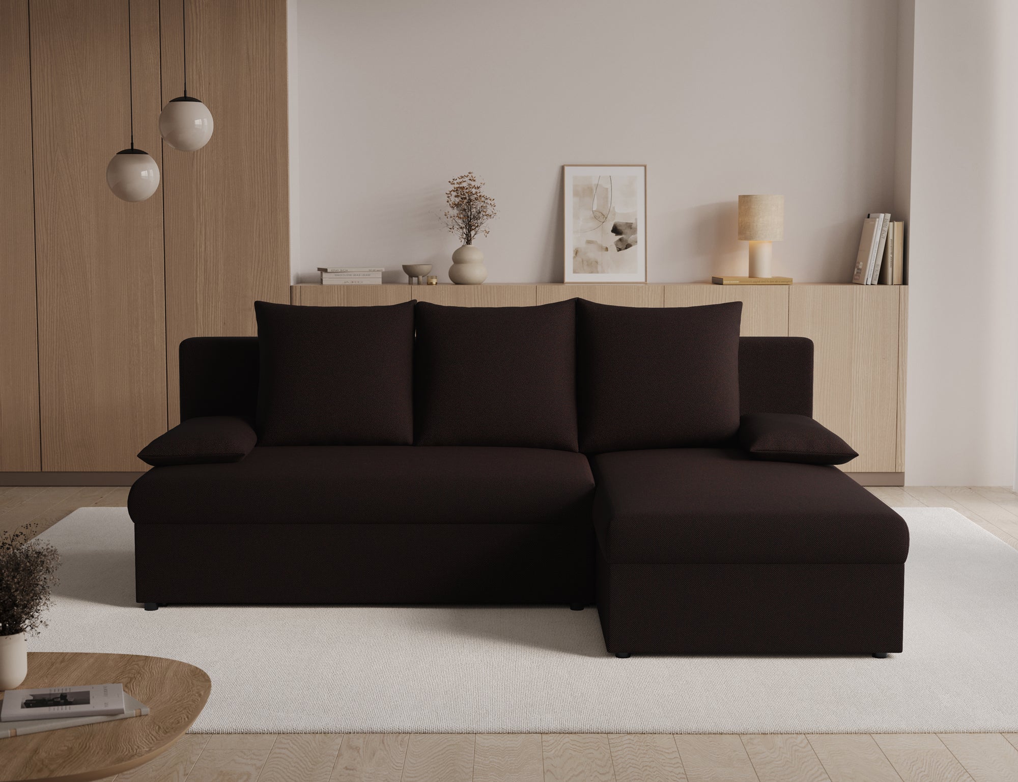 Canapé d’angle Convertible Bastille – Compact, Gain de Place & Petit Prix