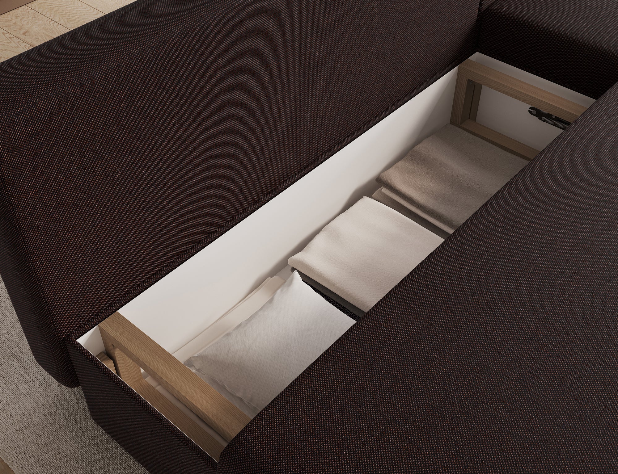 Canapé d’angle Convertible Bastille – Compact, Gain de Place & Petit Prix