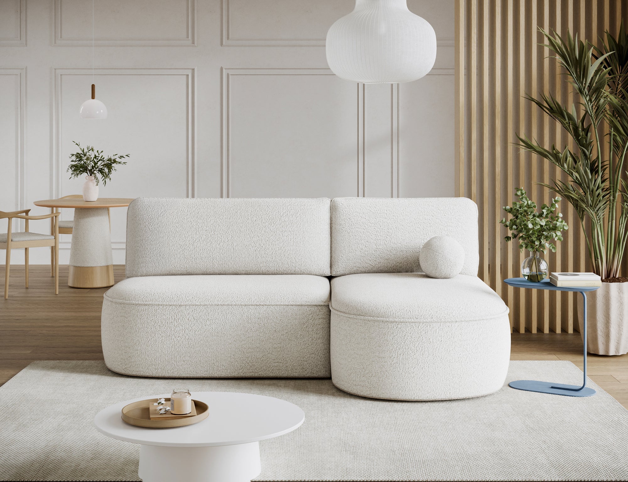 Canapé d’angle convertible avec coffre, idéal petit espace – Châtelet