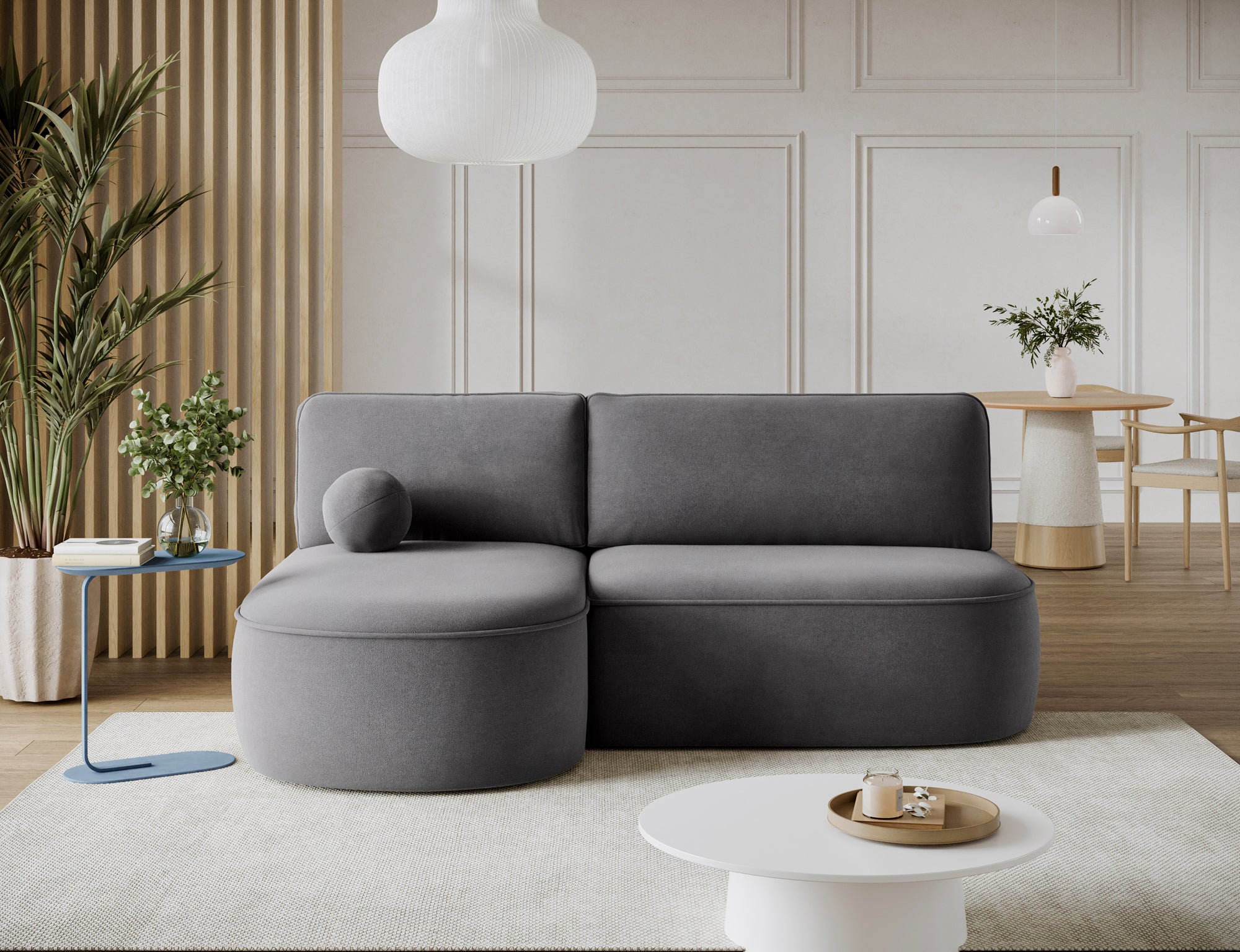 Canapé d’angle convertible avec coffre, idéal petit espace – Châtelet