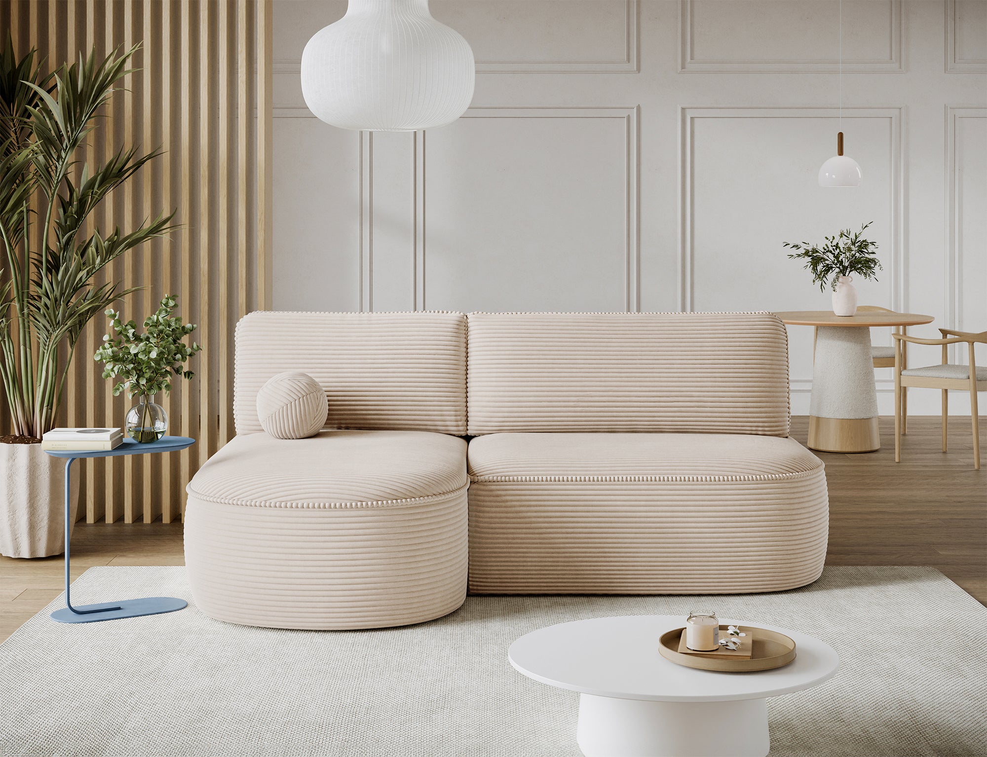 Canapé d’angle convertible avec coffre, idéal petit espace – Châtelet