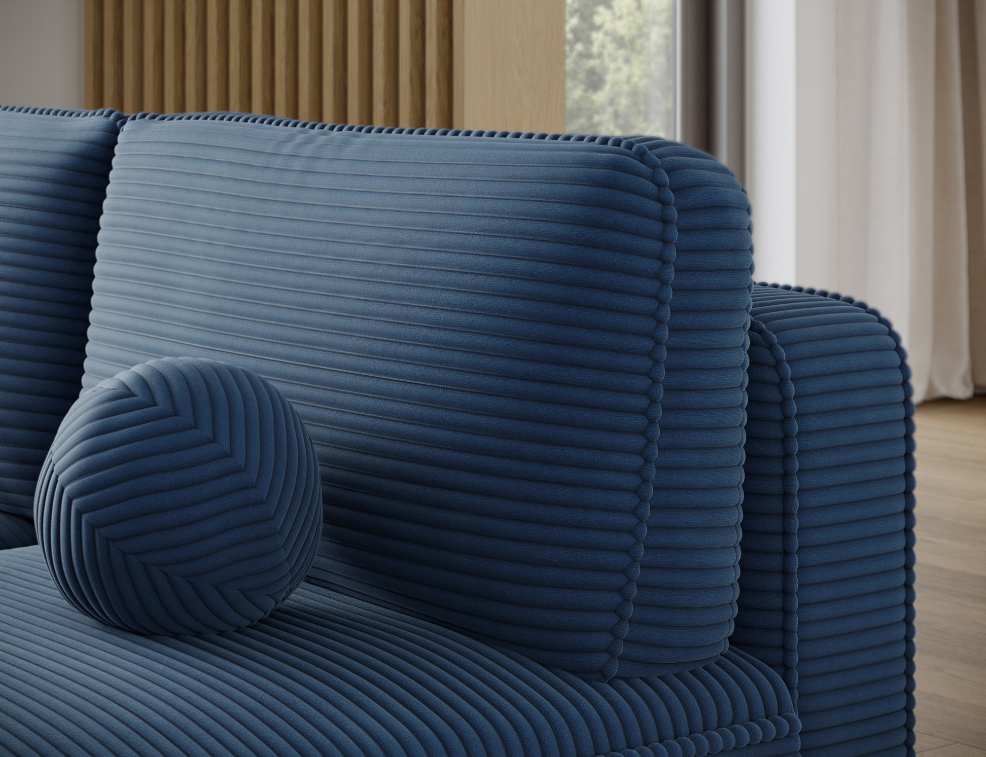 Canapé d’angle convertible avec coffre, idéal petit espace – Châtelet