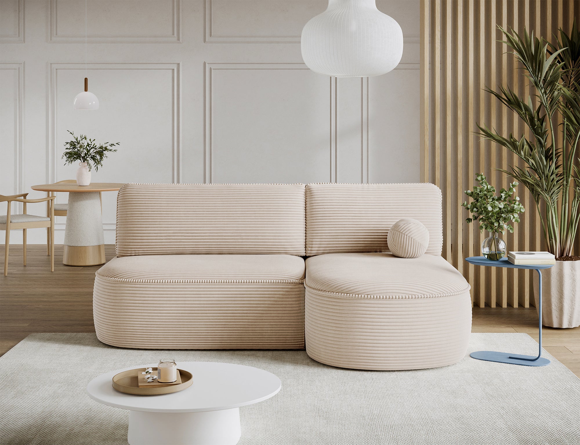 Canapé d’angle convertible avec coffre, idéal petit espace – Châtelet