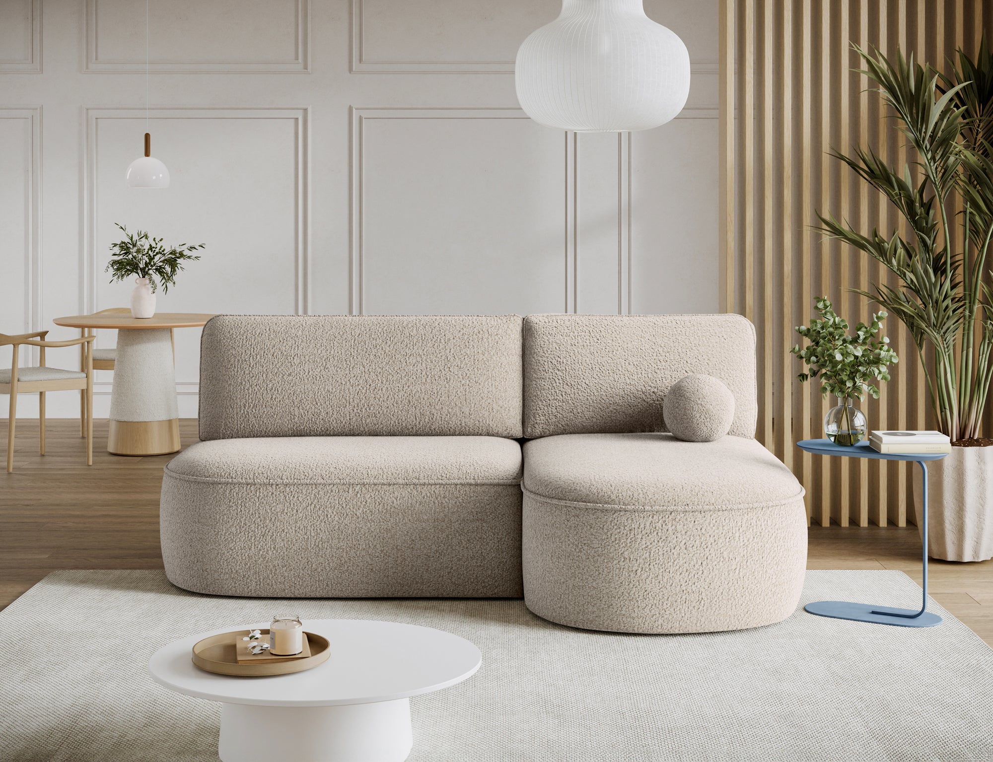 Canapé d’angle convertible avec coffre, idéal petit espace – Châtelet