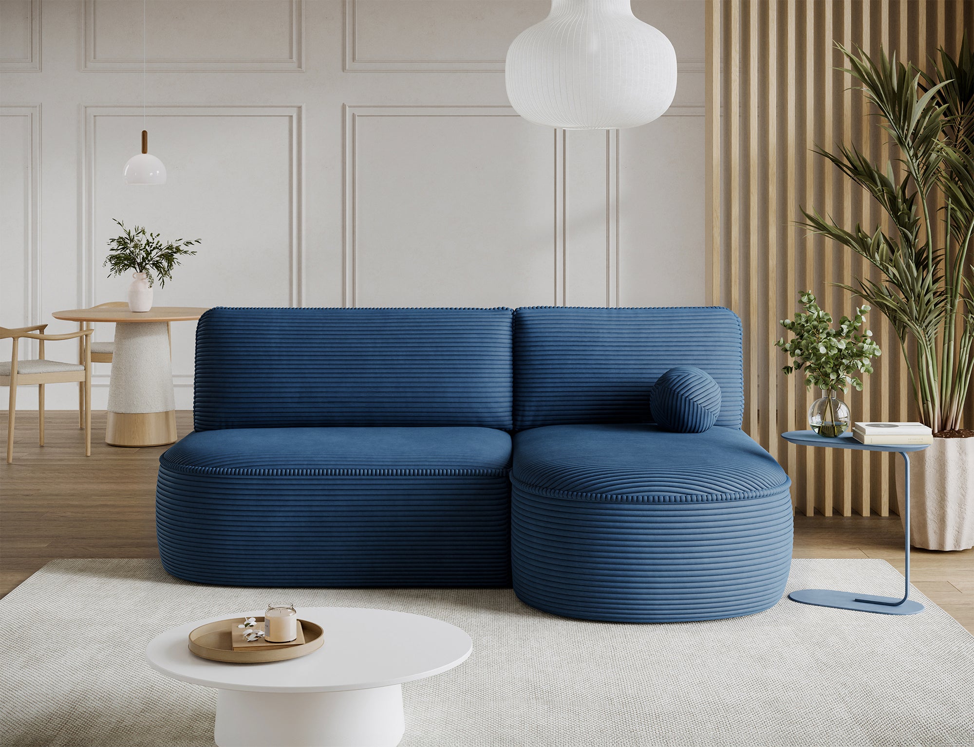 Canapé d’angle convertible avec coffre, idéal petit espace – Châtelet