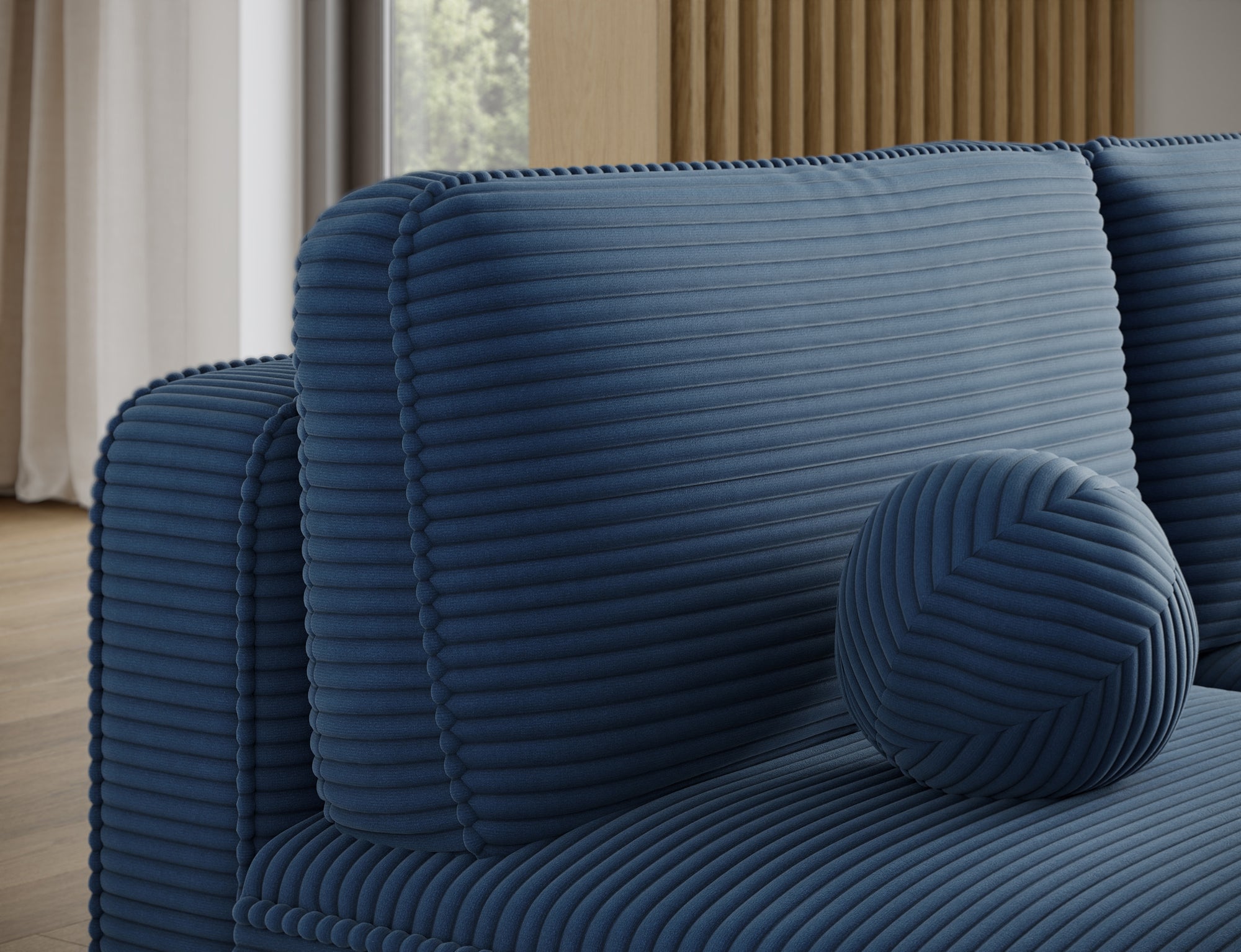 Canapé d’angle convertible avec coffre, idéal petit espace – Châtelet