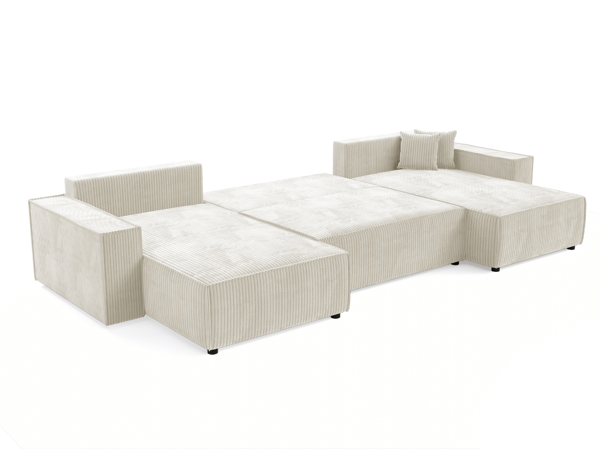Sofá cama esquinero Rivoli de pana suave