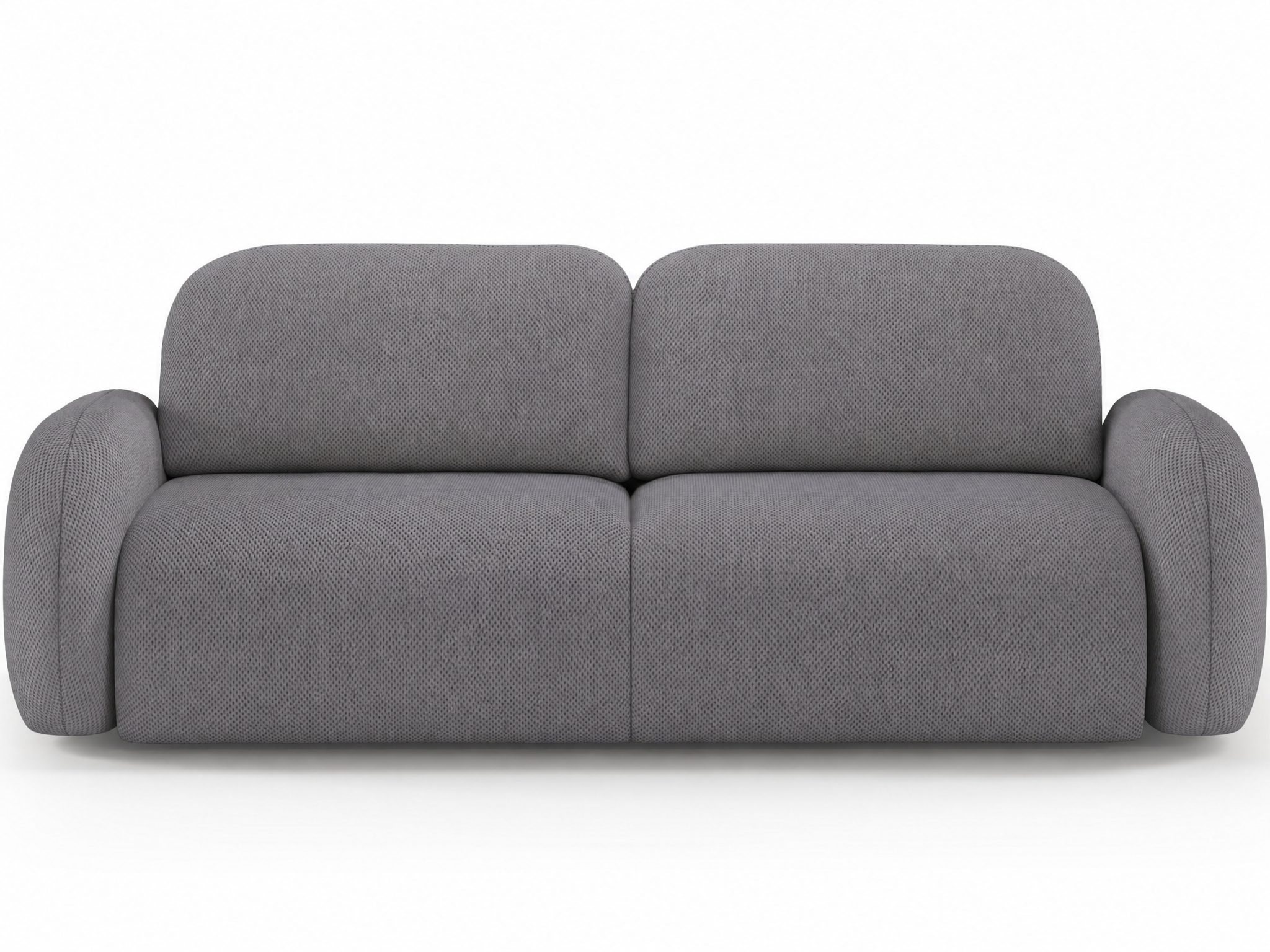 Canapé convertible design CADET avec coffre de rangement - Tissu texturé gris foncé - vue 1