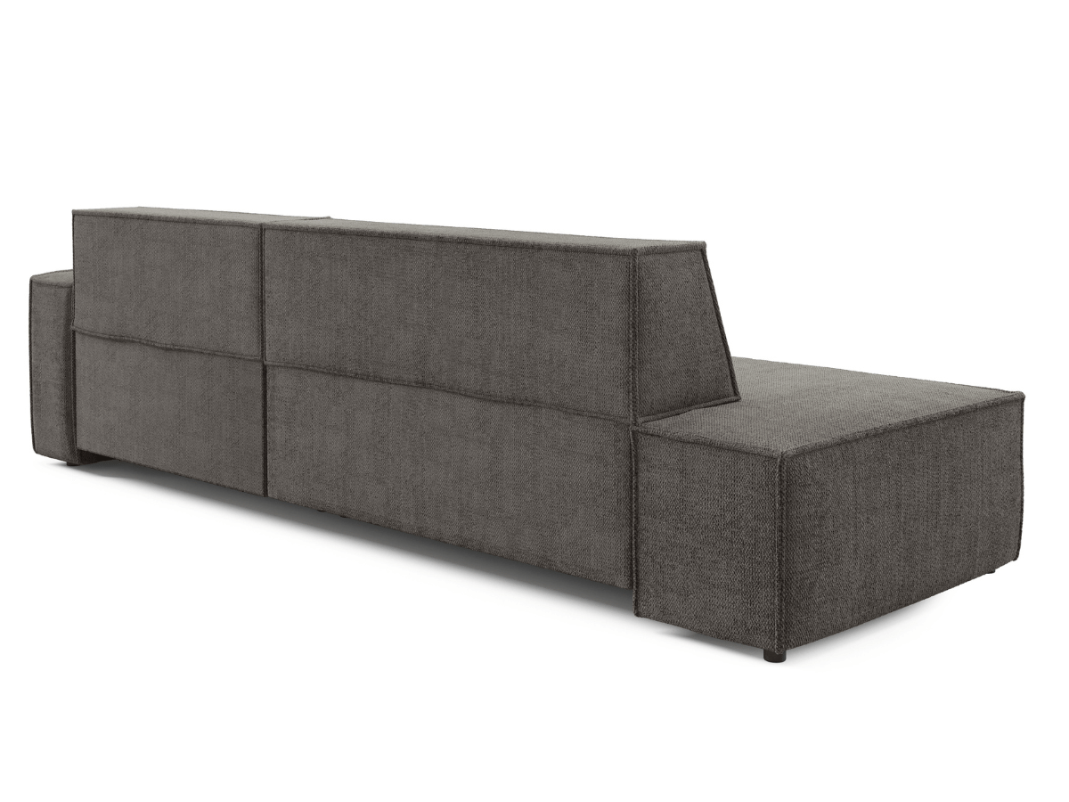 Gran sofá cama esquinero de pana beige GRENELLE
