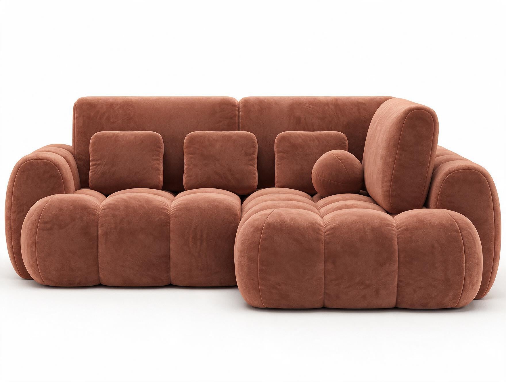 Canapé d'angle convertible design AUBER avec coffre de rangement