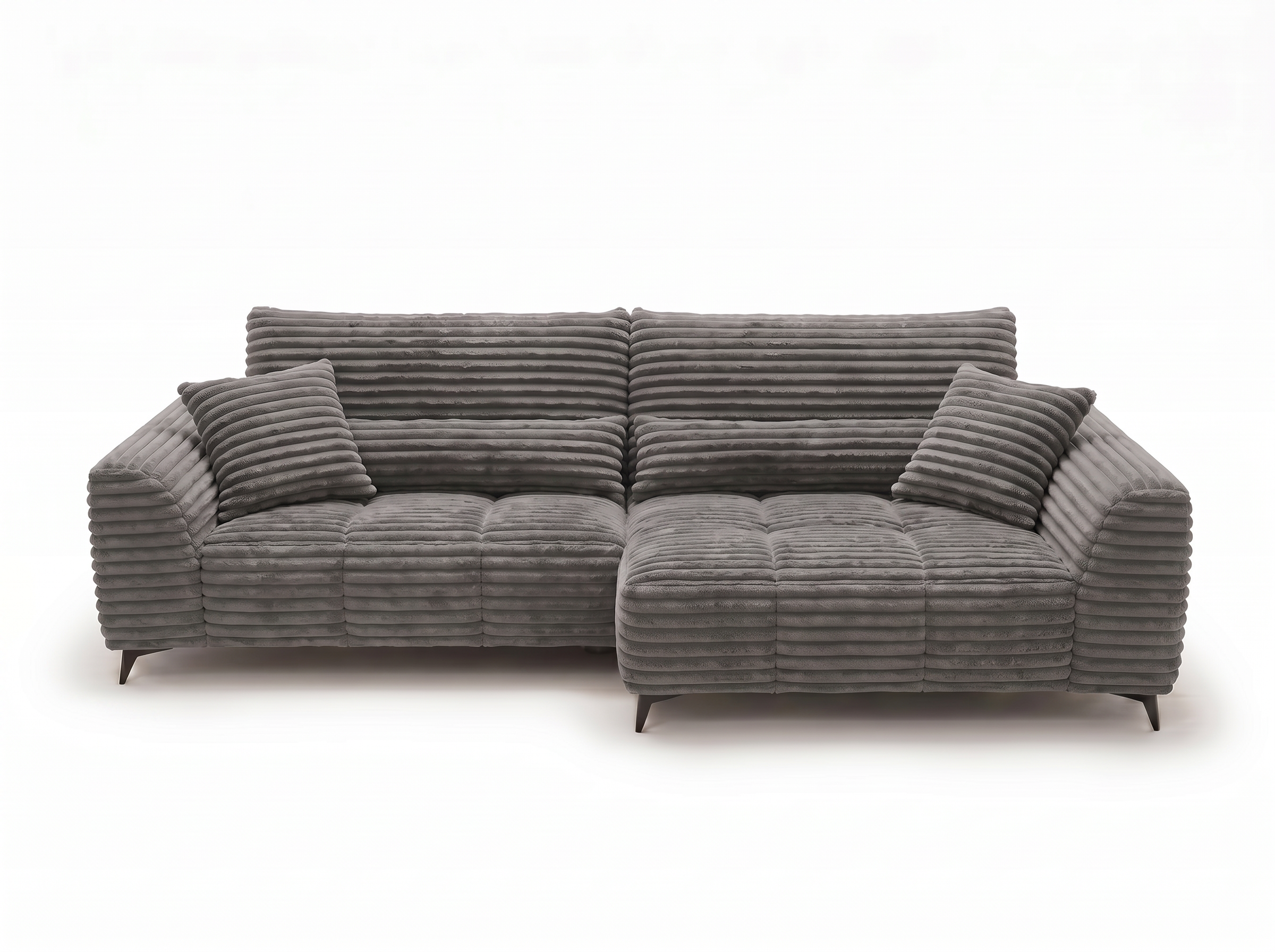 Canapé d'angle convertible design BATIGNOLLES avec coffre de rangement - vue 3