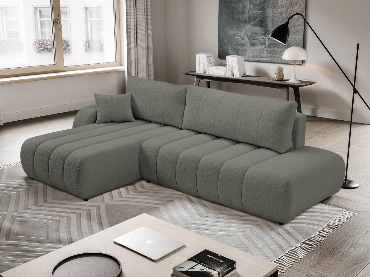 Canapé d'angle convertible avec coffre de rangement – AUTEUIL