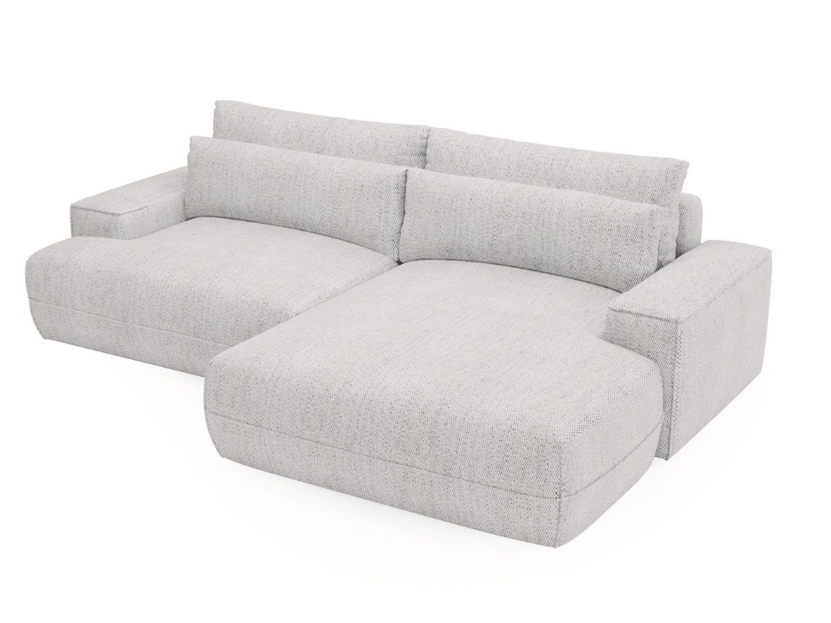 Sofá esquinero convertible con gran chaise longue PANTHEON