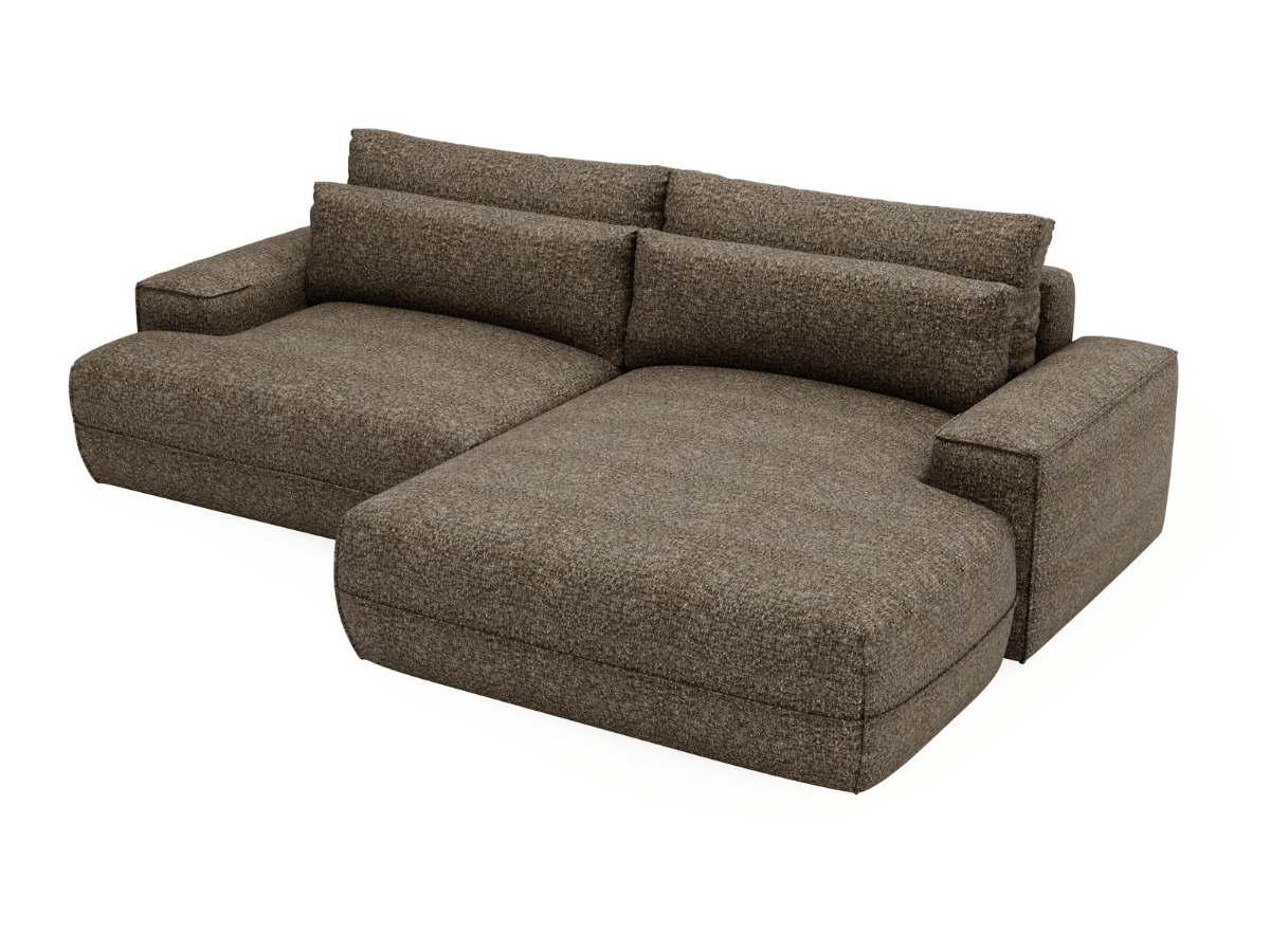 Sofá esquinero convertible con gran chaise longue PANTHEON