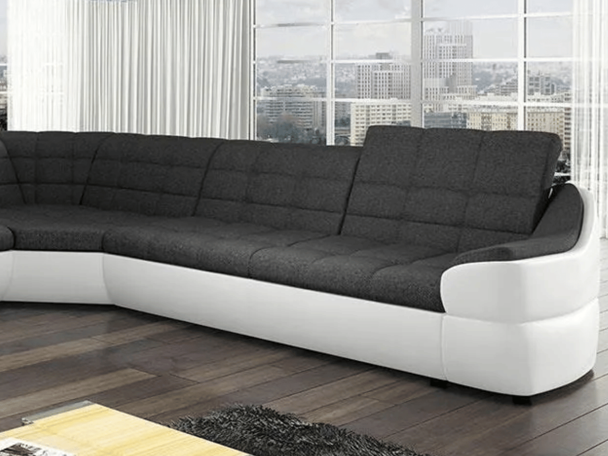 Canapé d’angle réversible Varenne – Tétières relevables & grand confort