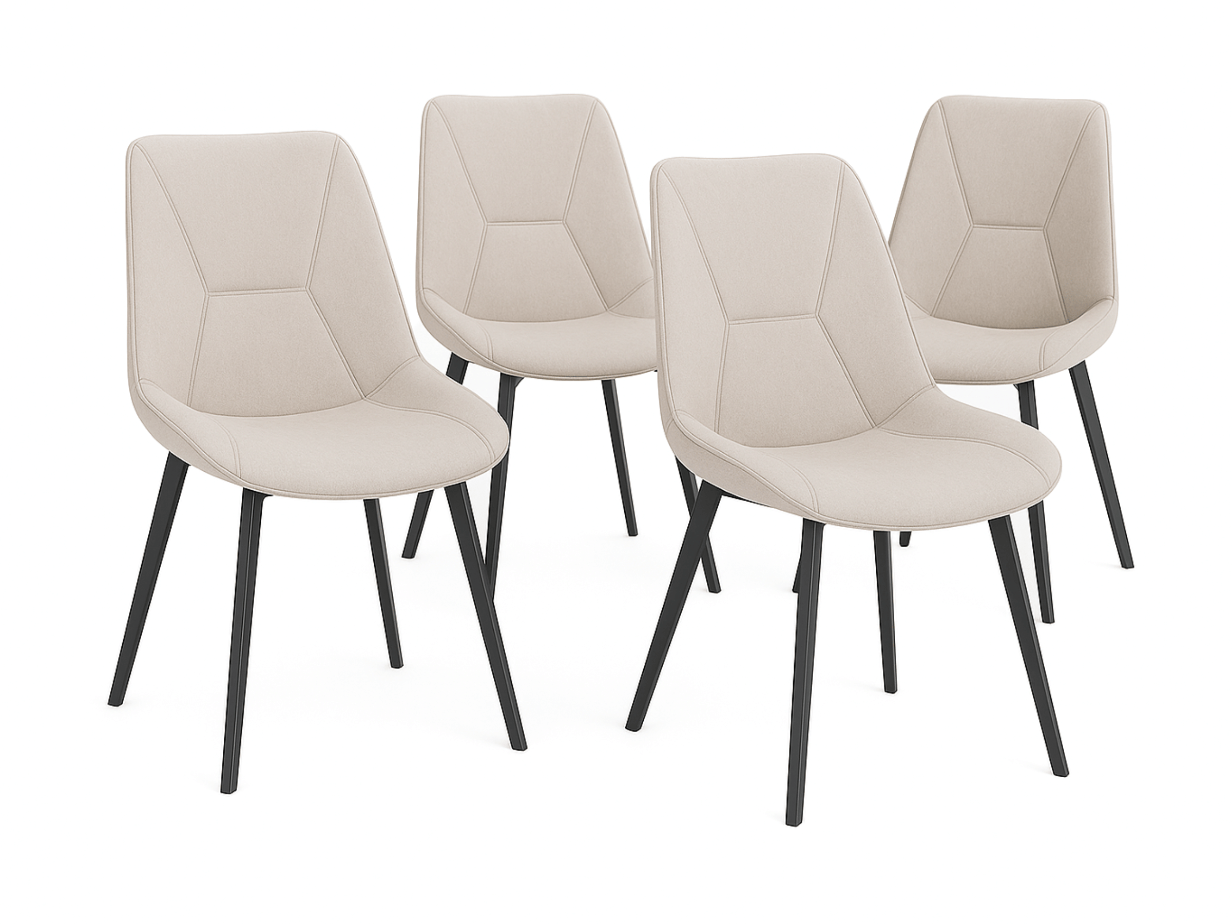 Chaises design - Lot de 4 - Élodie