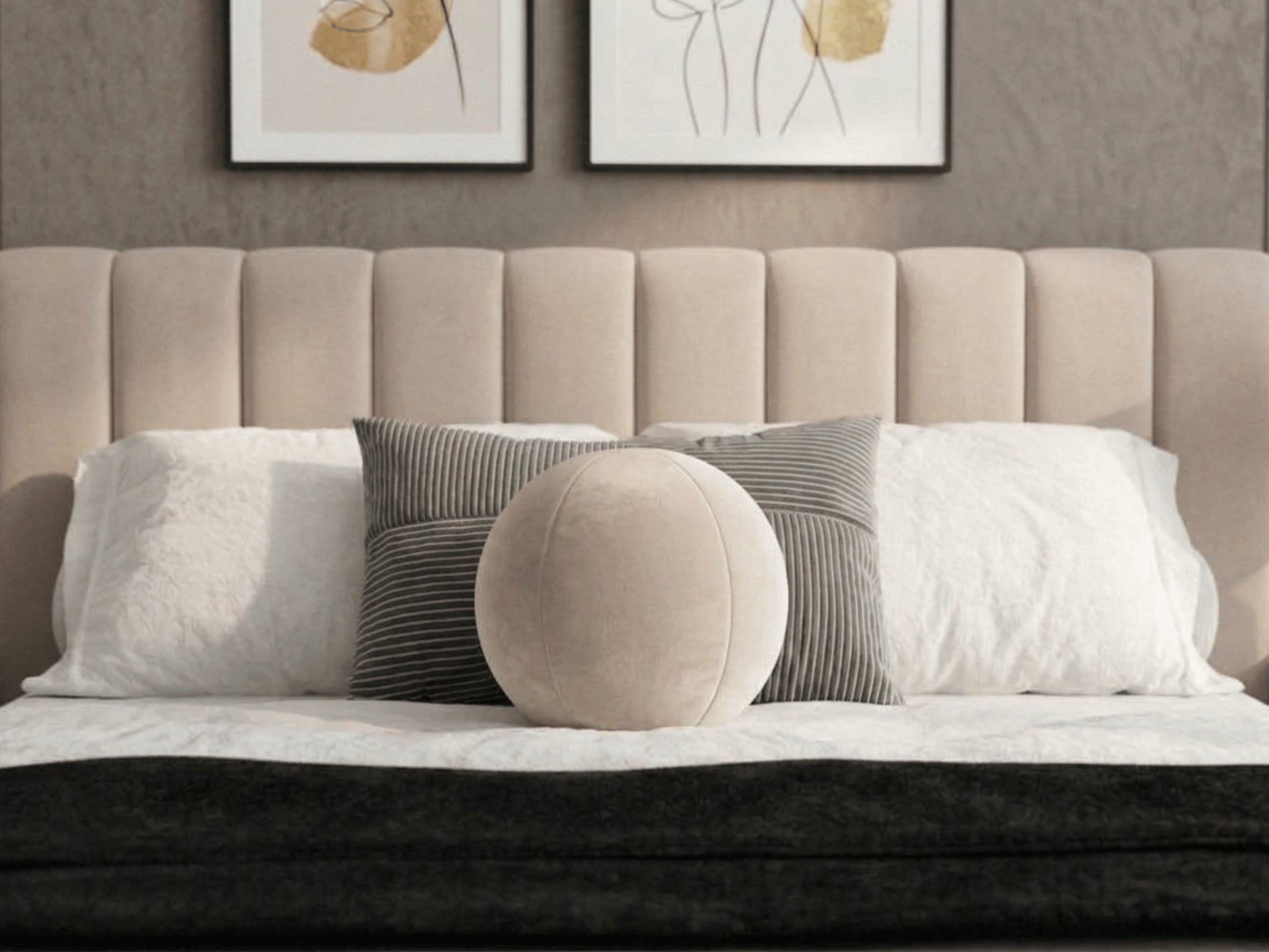 Coussin Ballon Nuba – Coussin Rond Design pour Canapé et Chambre