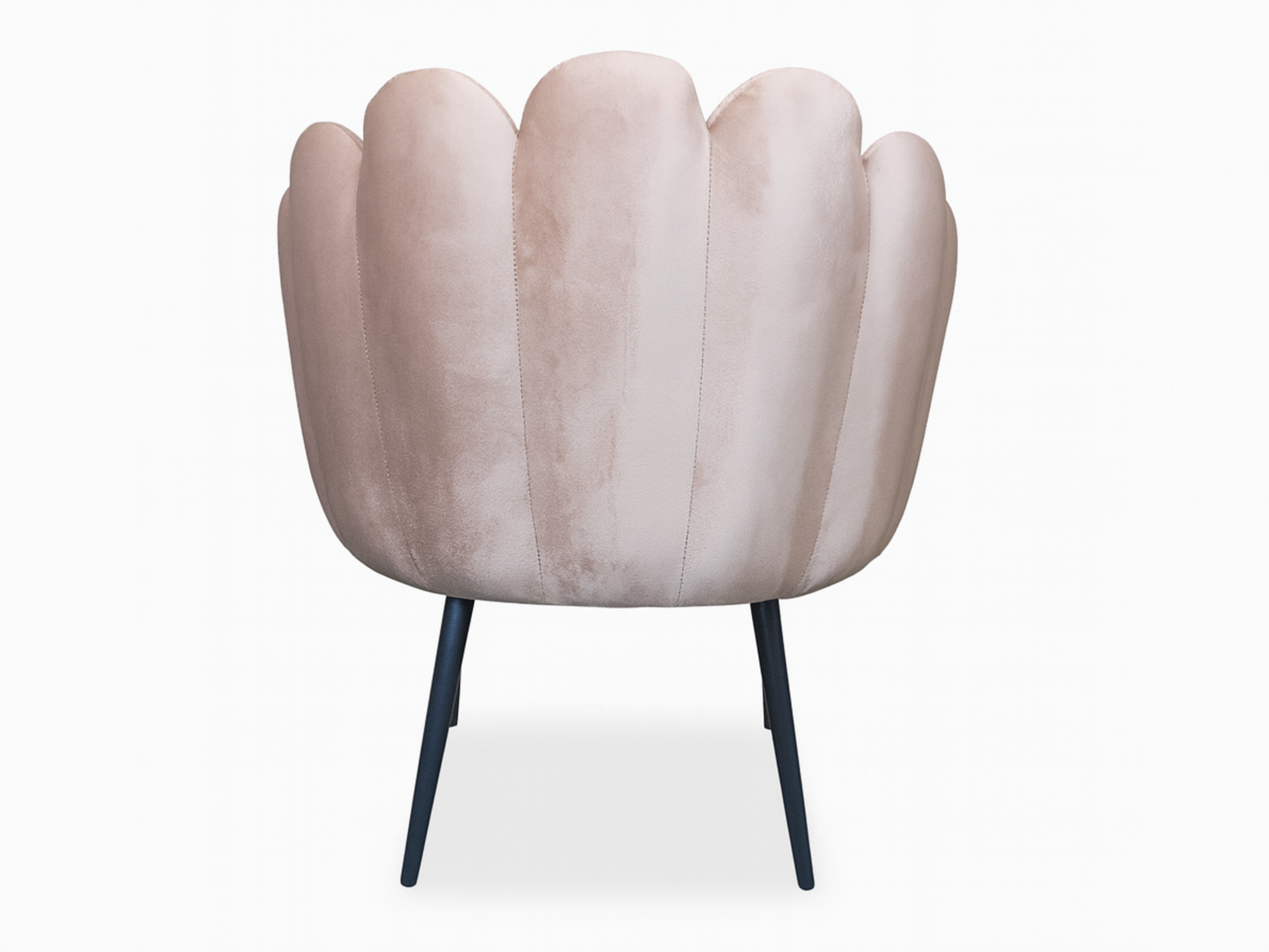Fauteuil design "Lotus Taupe" – Velours chic et raffiné