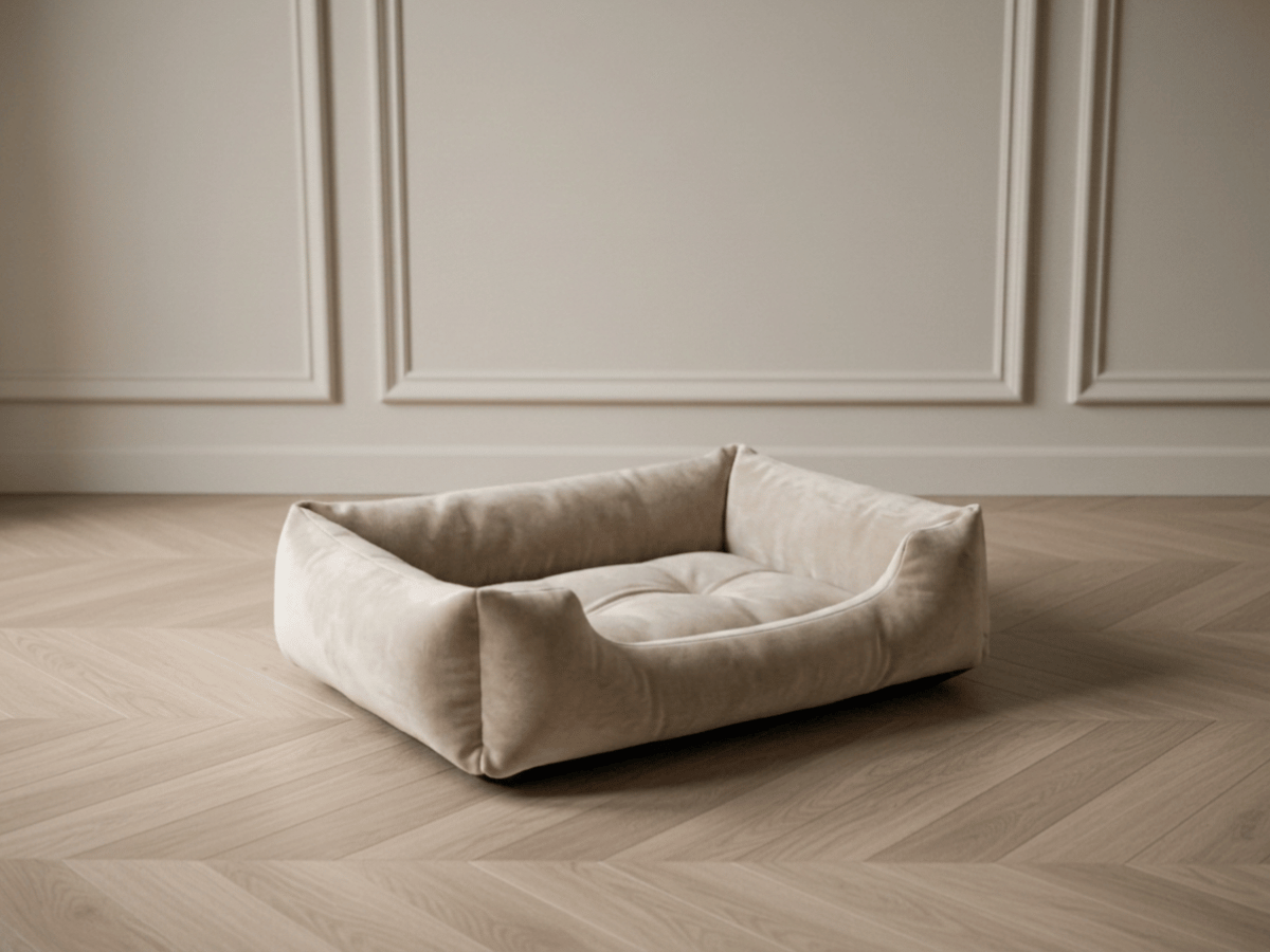 Lit Élysée – CosyPet Edition : tête de lit XXL, coffre, lumières, USB & tables de chevet incluses