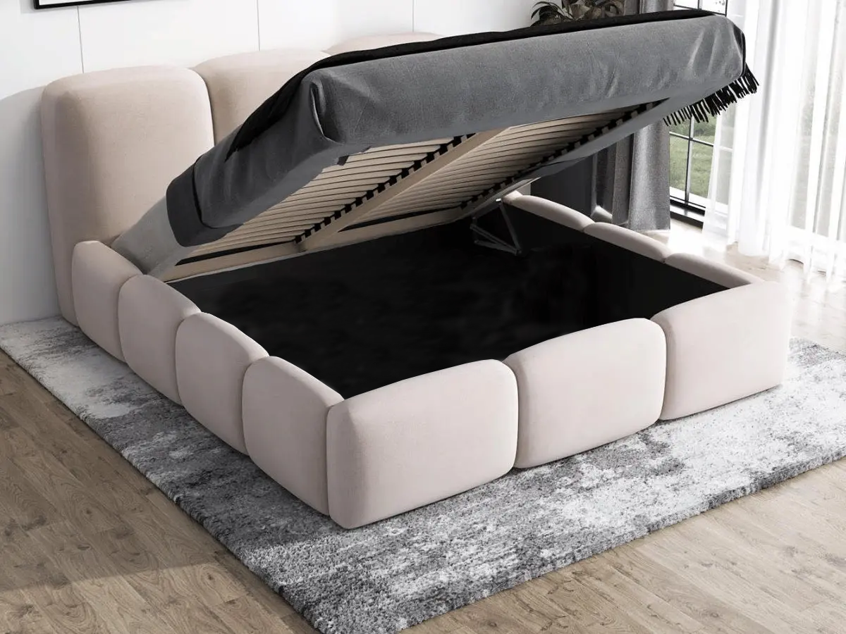 Cama tapizada con caja - SOPHIE