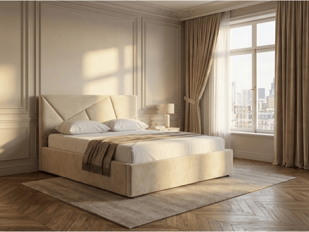 Lit coffre design - LEA