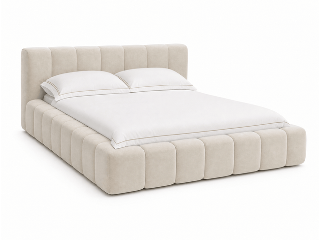 Lit coffre design matelassé - CHLOE