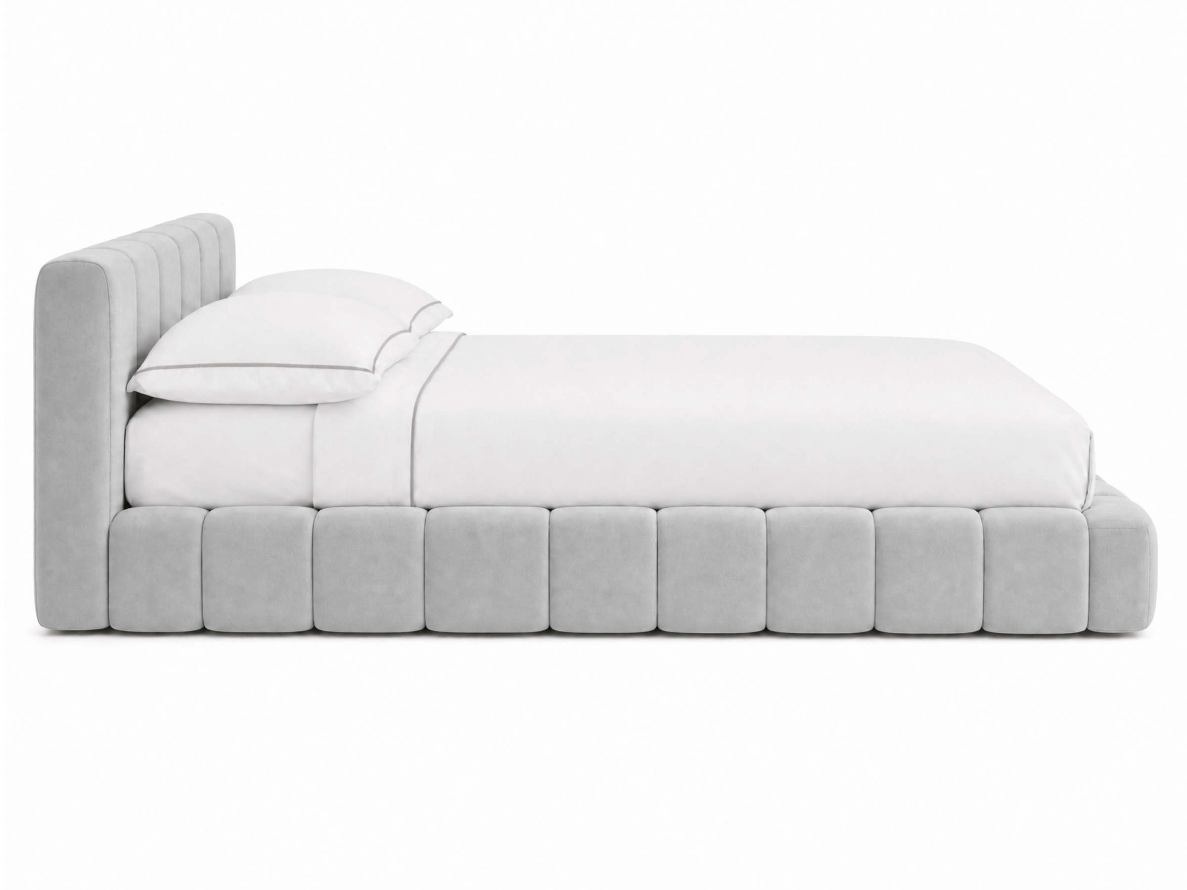 Lit coffre design matelassé - CHLOE