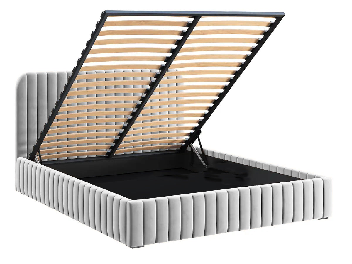 Lit design avec coffre de rangement - MAELLE