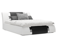 Simili-Cuir blanc/noir
