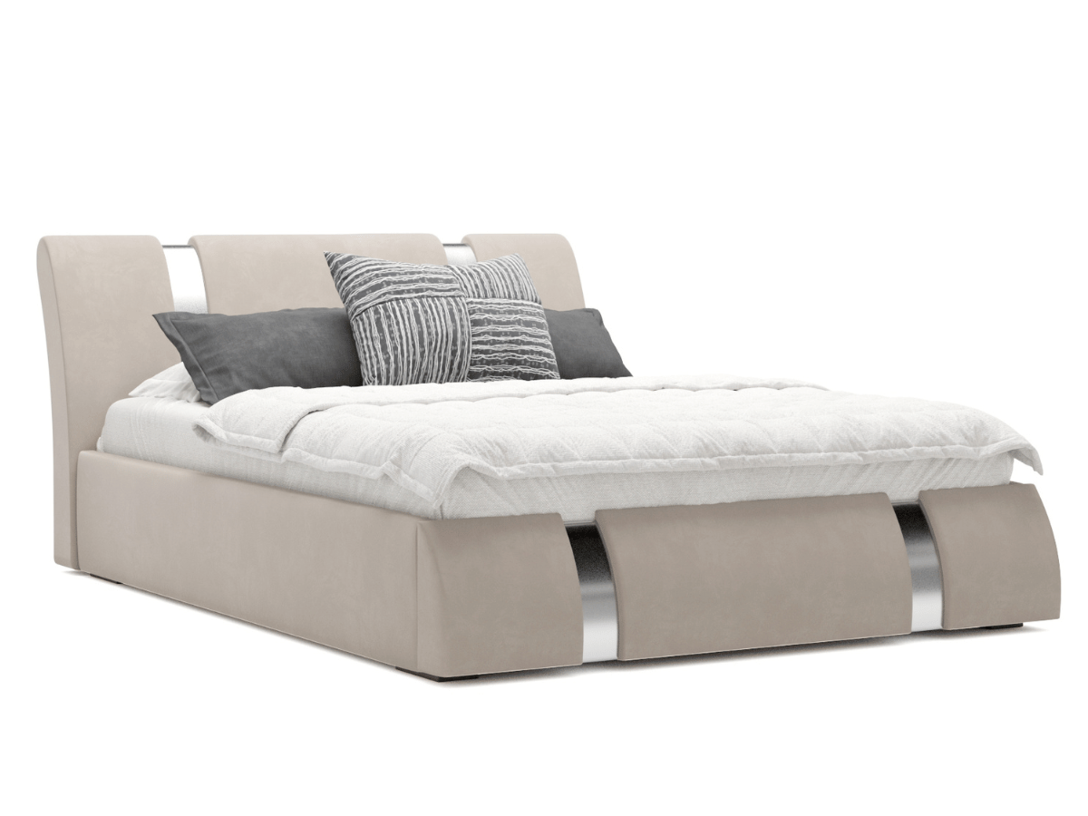 Cama arcón de diseño con listón metálico - ATILLA